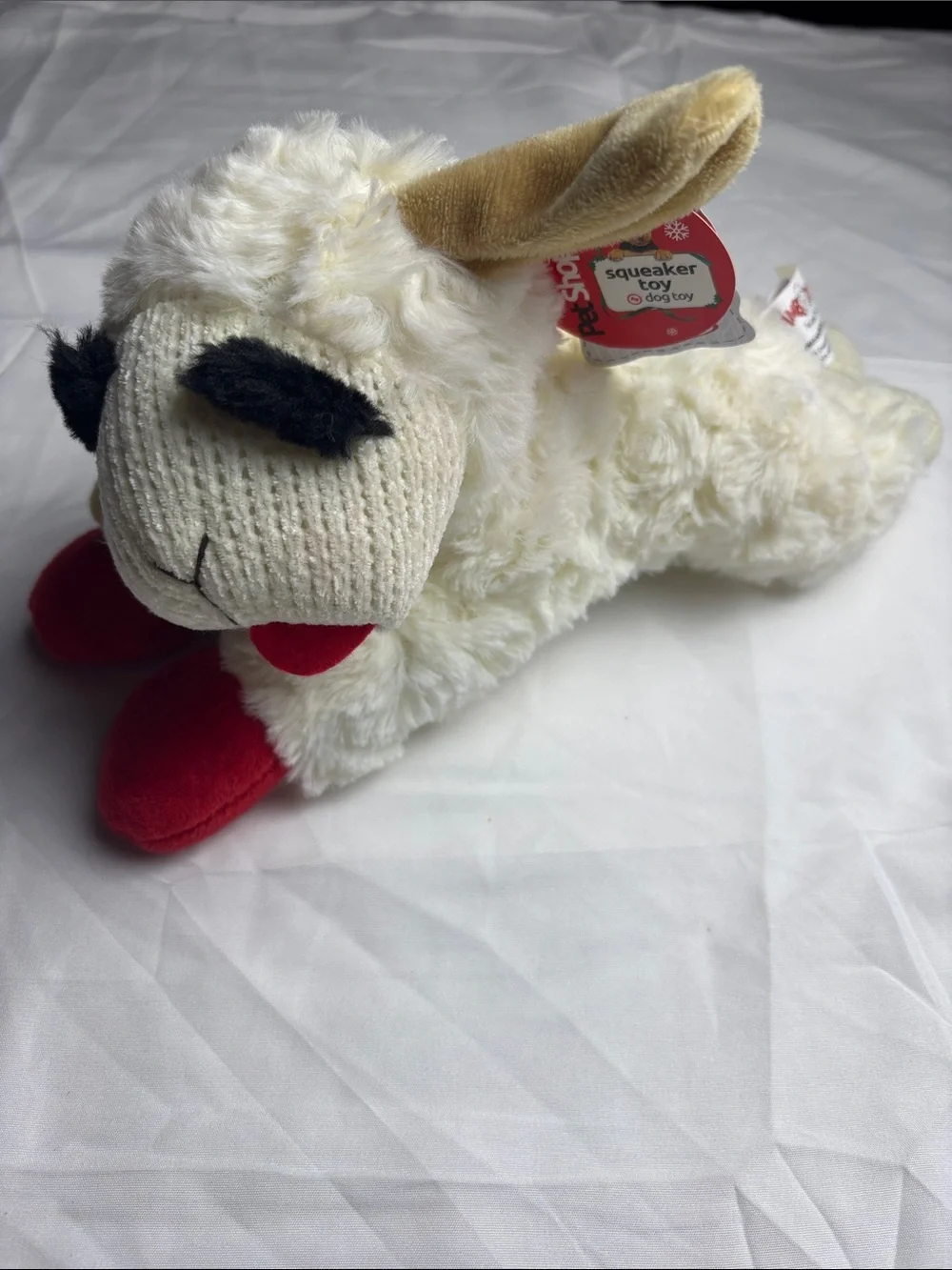 BNWT Dog Toy. Lamb Chop w/Squeaker 11”